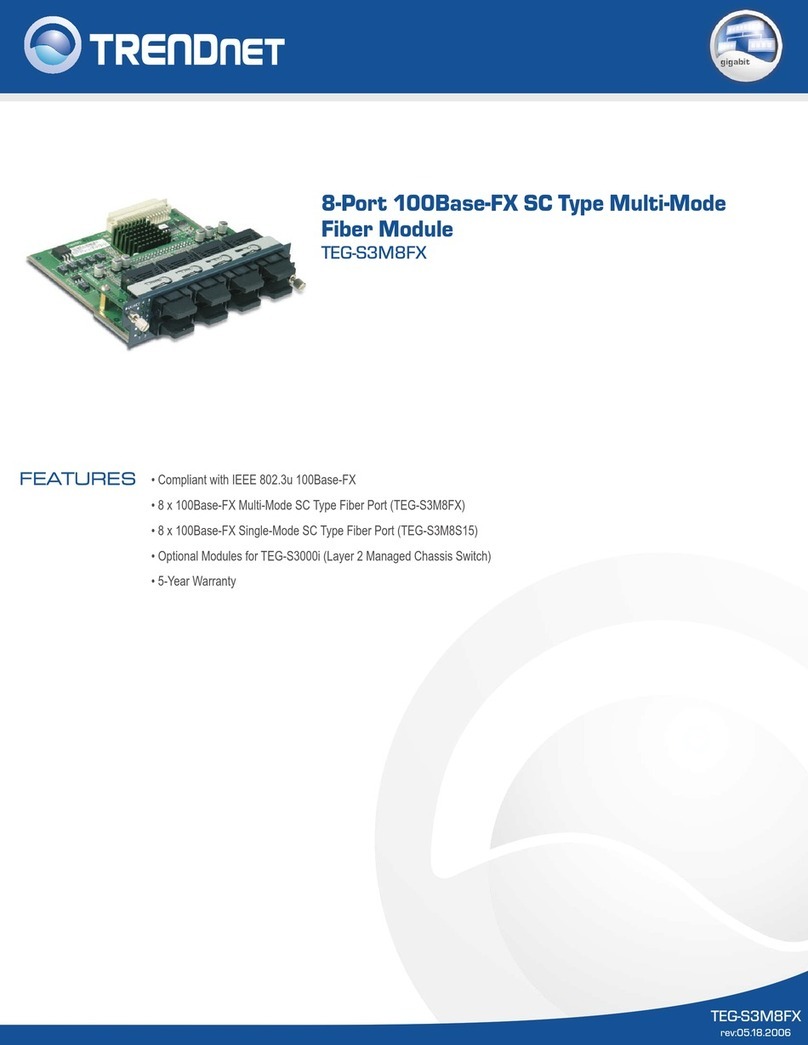 TRENDnet TEG-S3M8FX Specifications