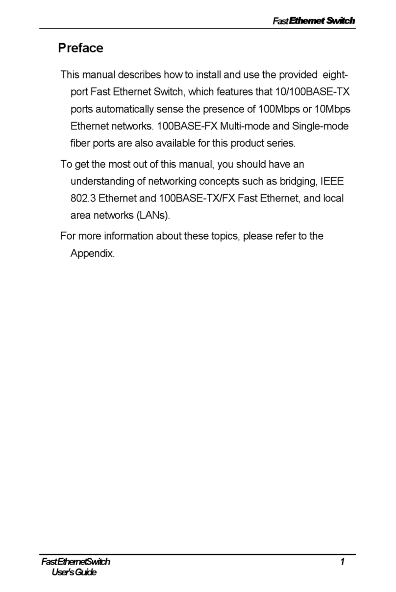 TRENDnet TE100-S86FX User manual