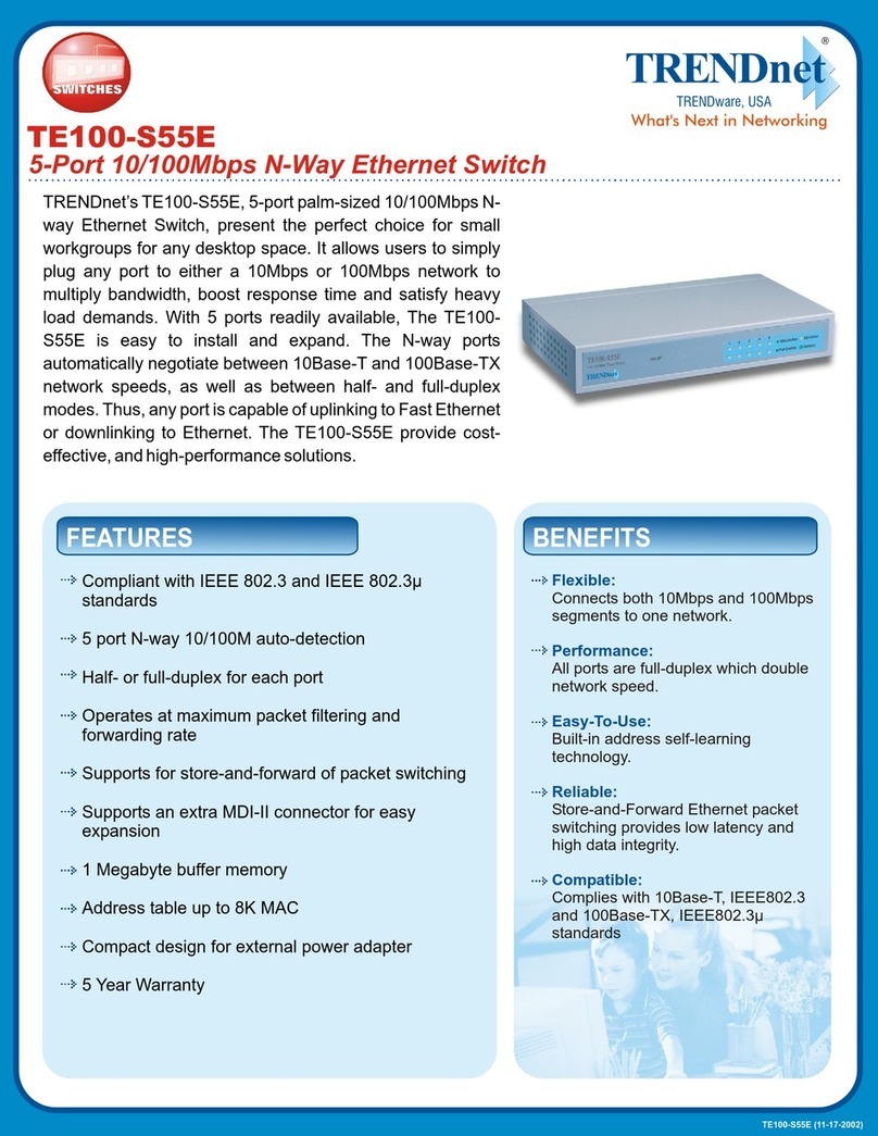 TRENDnet TE100-S55E User manual