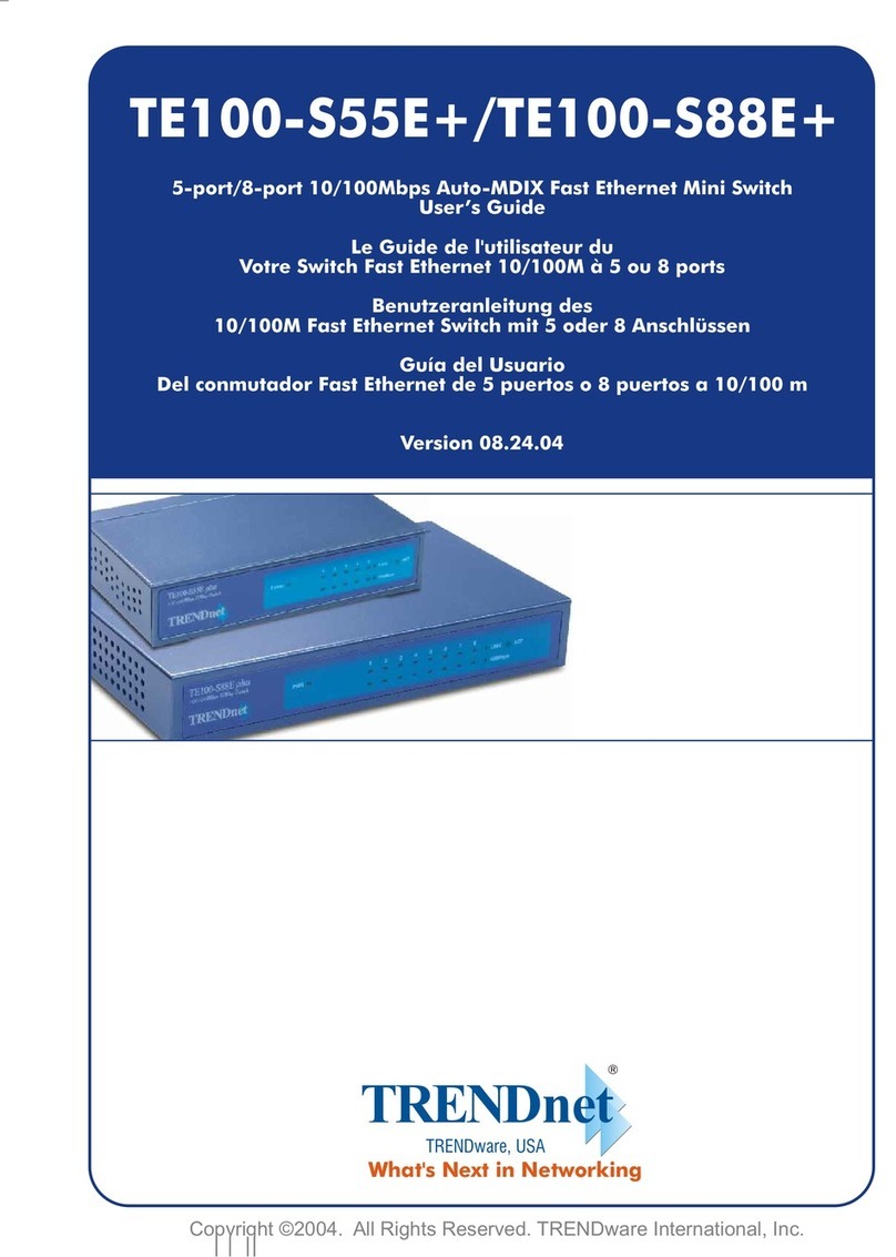 TRENDnet TE100-S55Eplus - Switch User manual