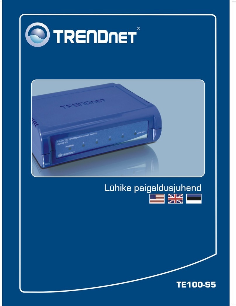 TRENDnet TE100-S5 User manual