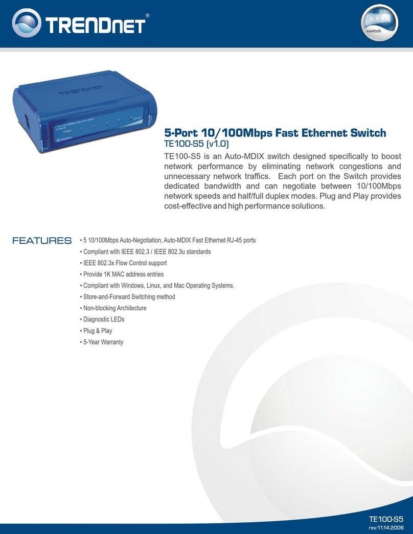 TRENDnet TE100-S5 User manual