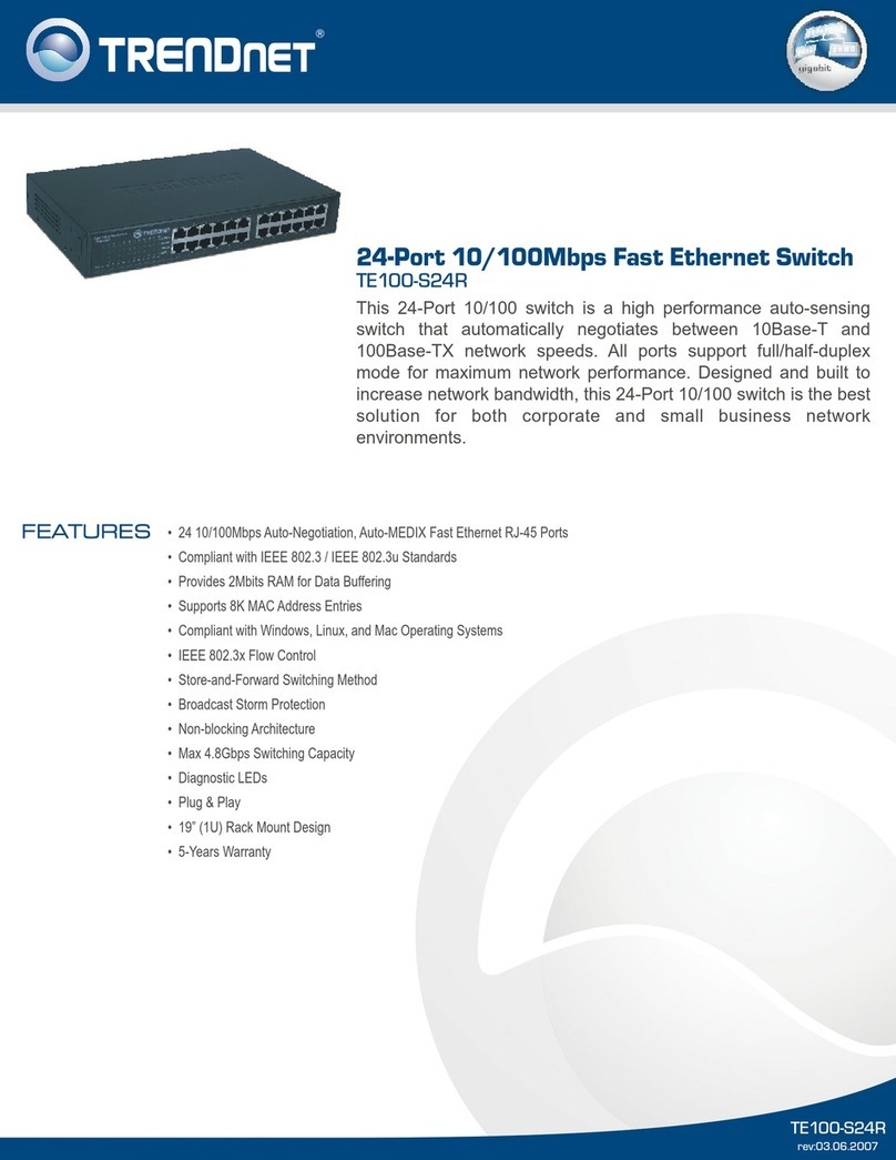 TRENDnet TE100-S24R User manual TRENDnet TE100-S24R User manual