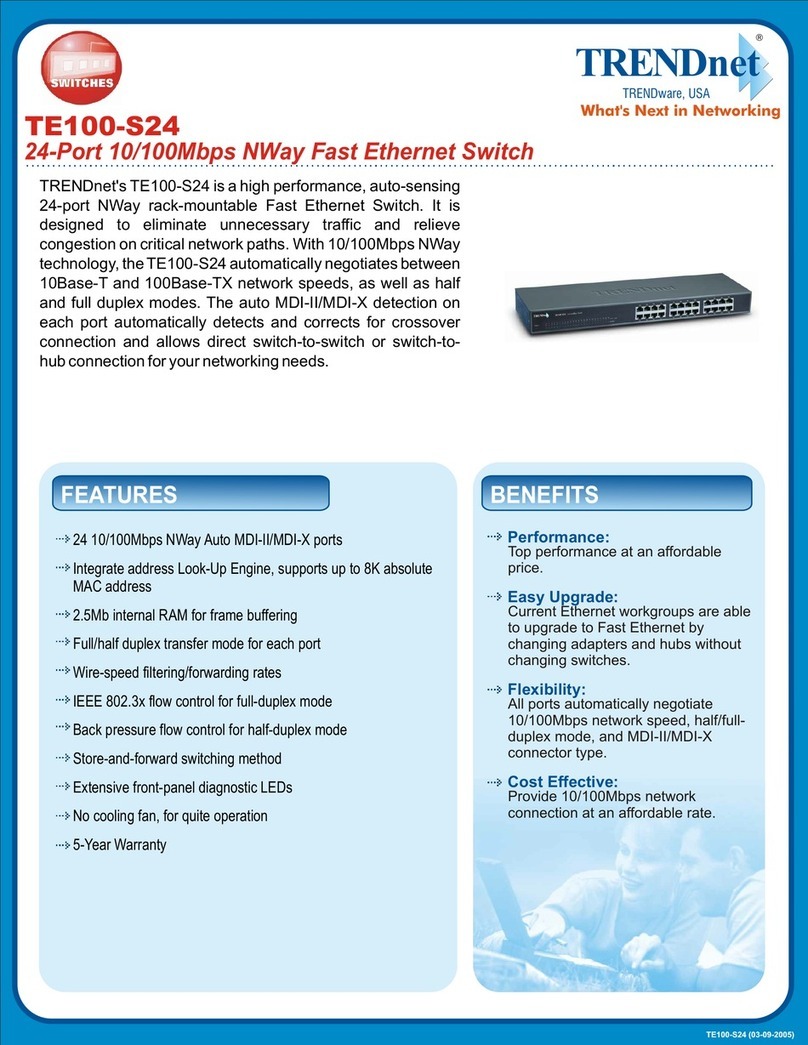 TRENDnet TE100-S24 - High Performance Auto-Sensing 10/100Mbps Fast Ethernet... User manual TRENDnet TE100-S24 - High Performance Auto-Sensing 10/100Mbps Fast Ethernet... User manual