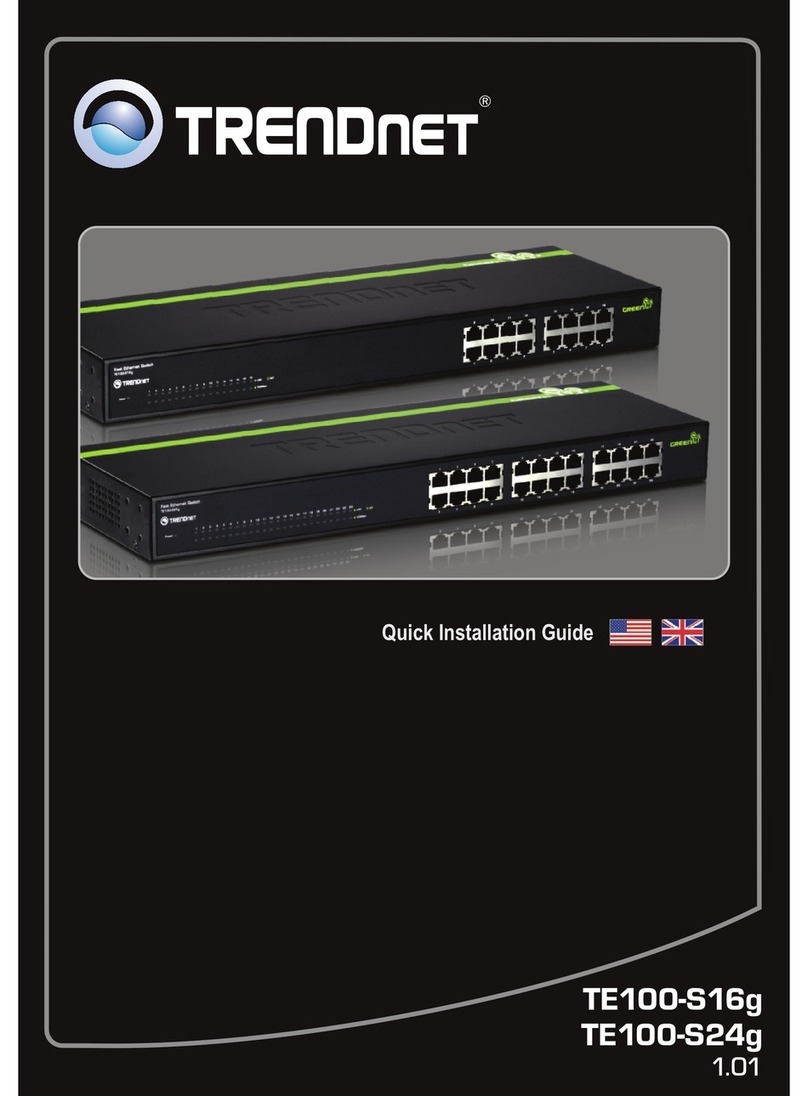 TRENDnet TE100-S16g User manual TRENDnet TE100-S16g User manual