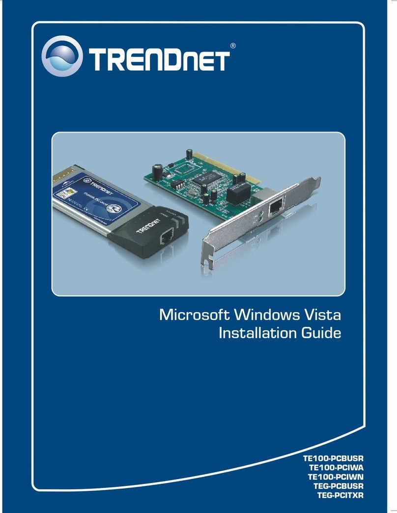 TRENDnet TEG-PCBUSR User manual