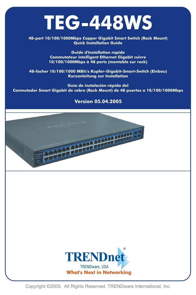 TRENDnet TEG-448WS - Switch Quick installation guide