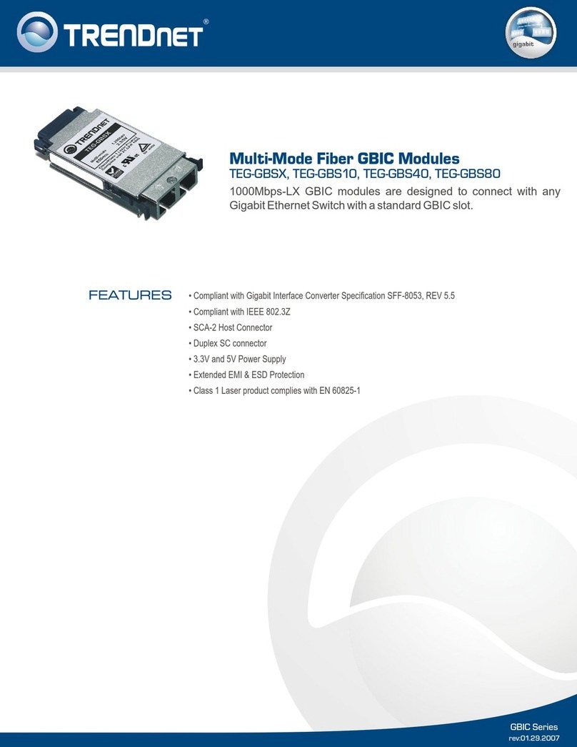 TRENDnet TEG-GBS10 Specifications