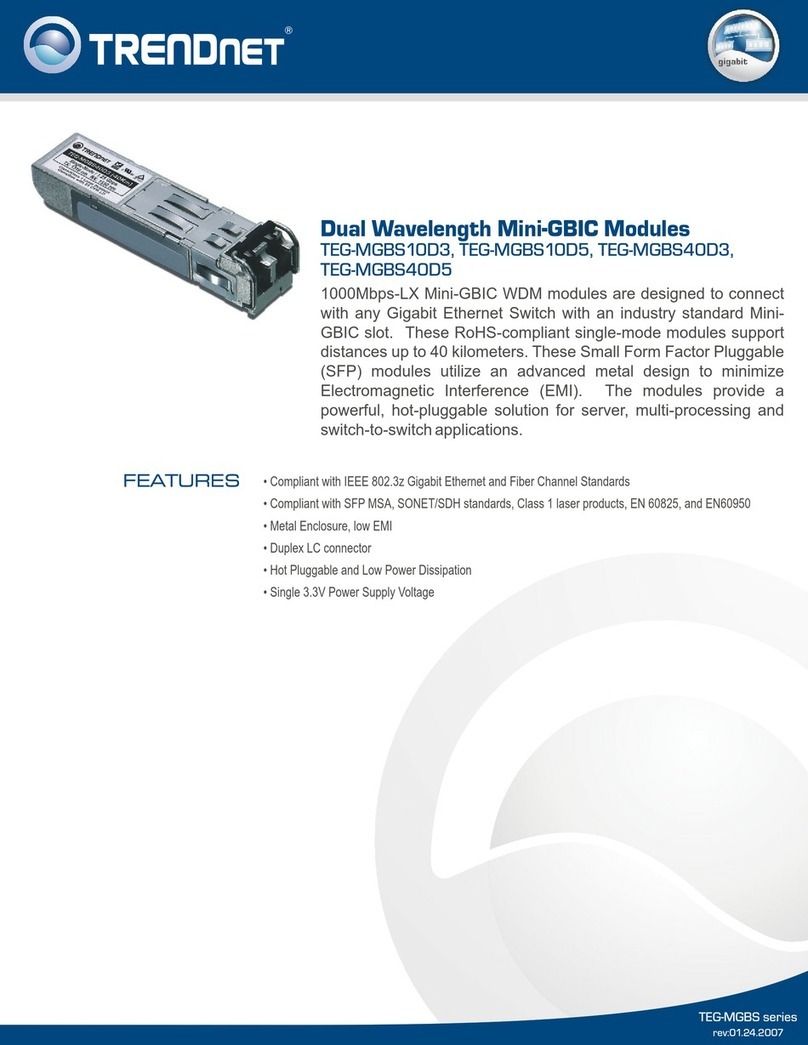 TRENDnet TEG-MGBS10 Specifications