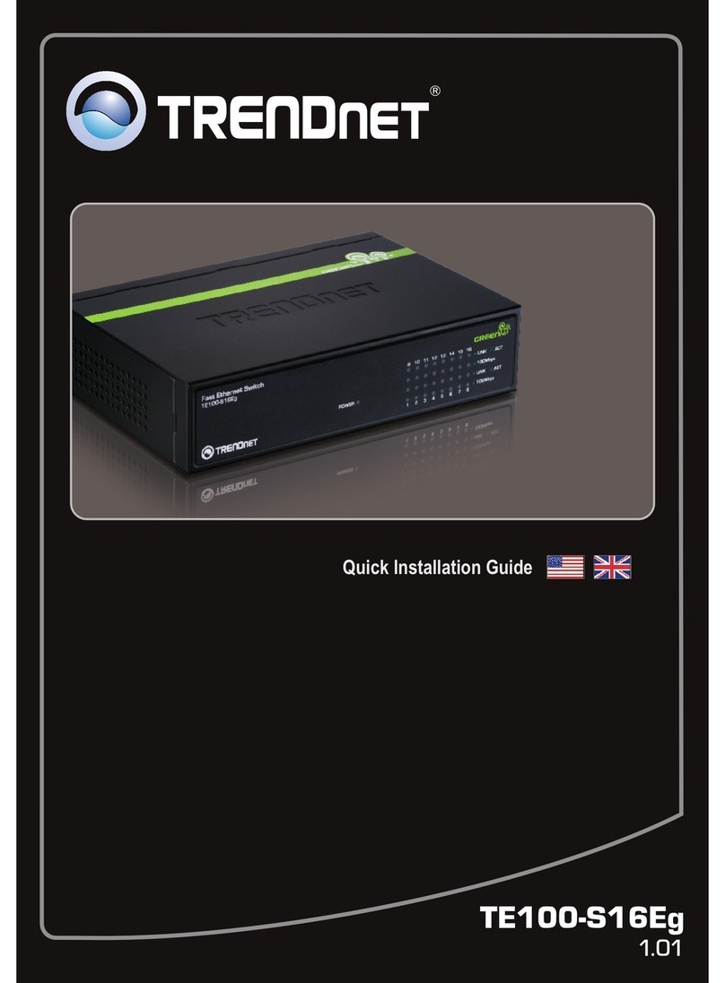 TRENDnet TE100-S16Eg User manual
