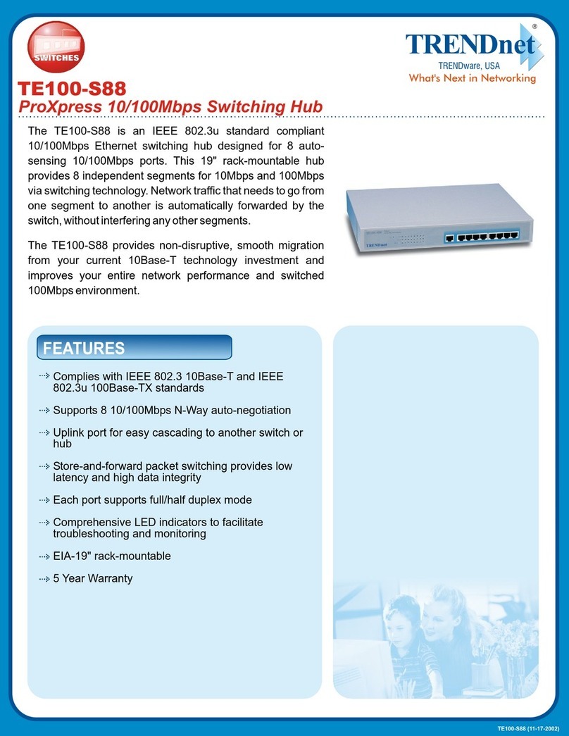TRENDnet TE100-S88 User manual TRENDnet TE100-S88 User manual