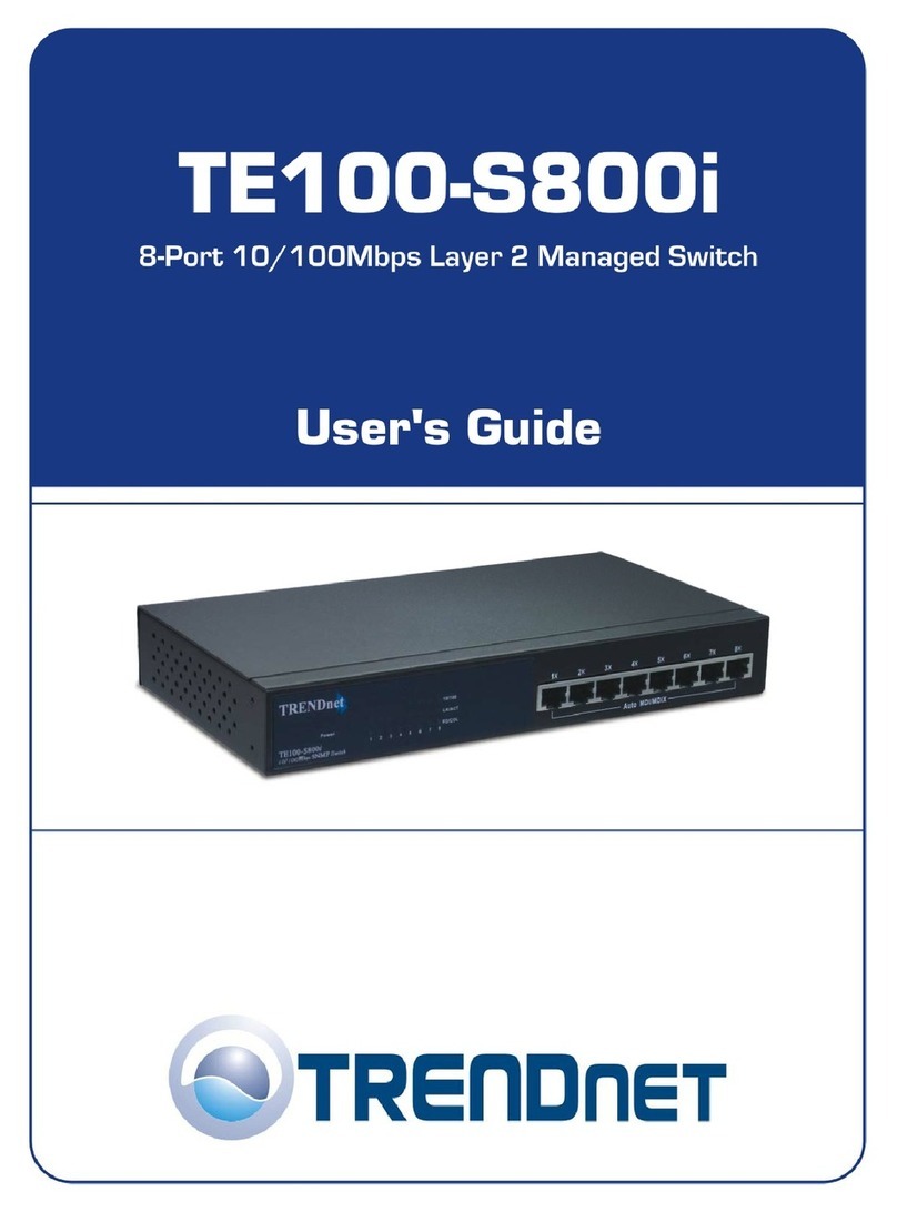 TRENDnet TE100-S800i User manual