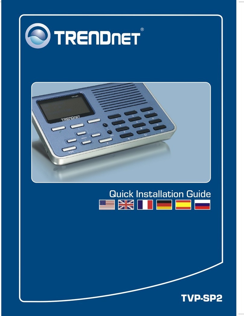 TRENDnet TVP-SP2 - VoIP USB Speakerphone Phone Quick installation guide