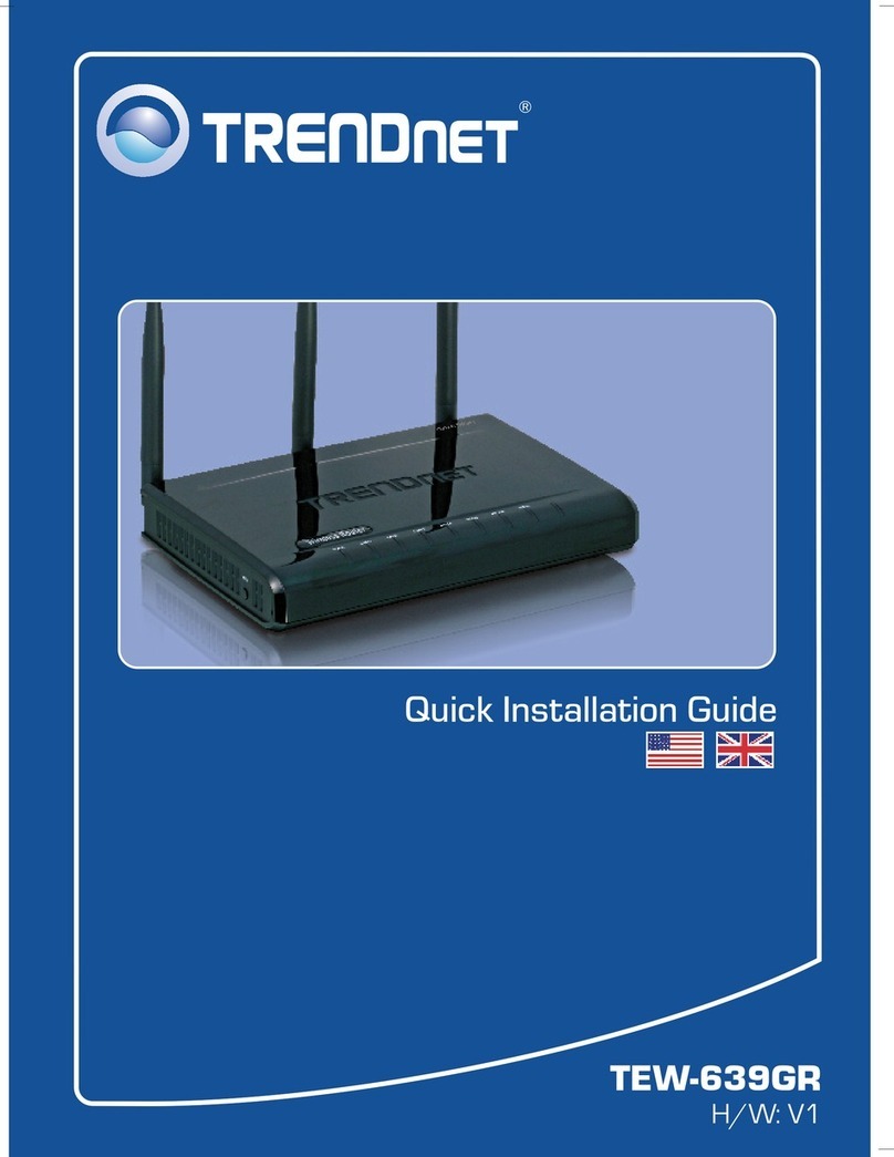 TRENDnet GREENnet TEW-639GR Quick installation guide
