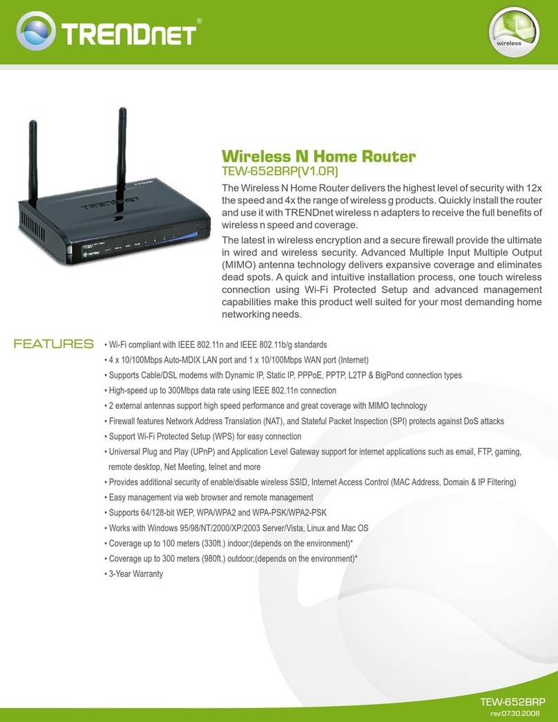 TRENDnet TEW-652BRP User manual