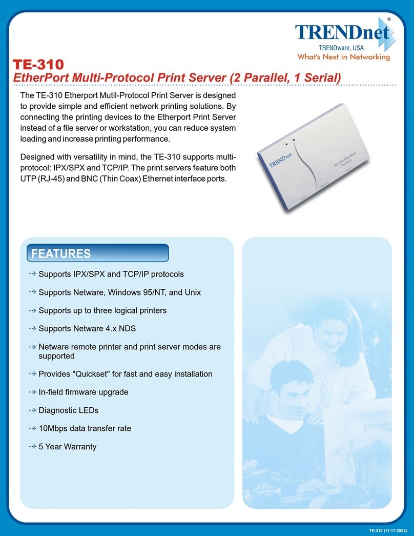 TRENDnet TE-310 Specifications