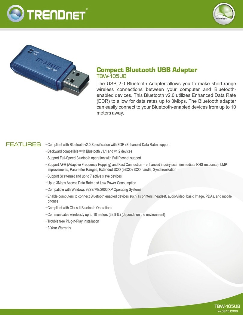TRENDnet TBW-105UB Specifications