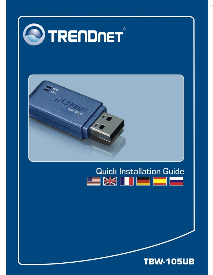 TRENDnet TBW-105UB Quick installation guide