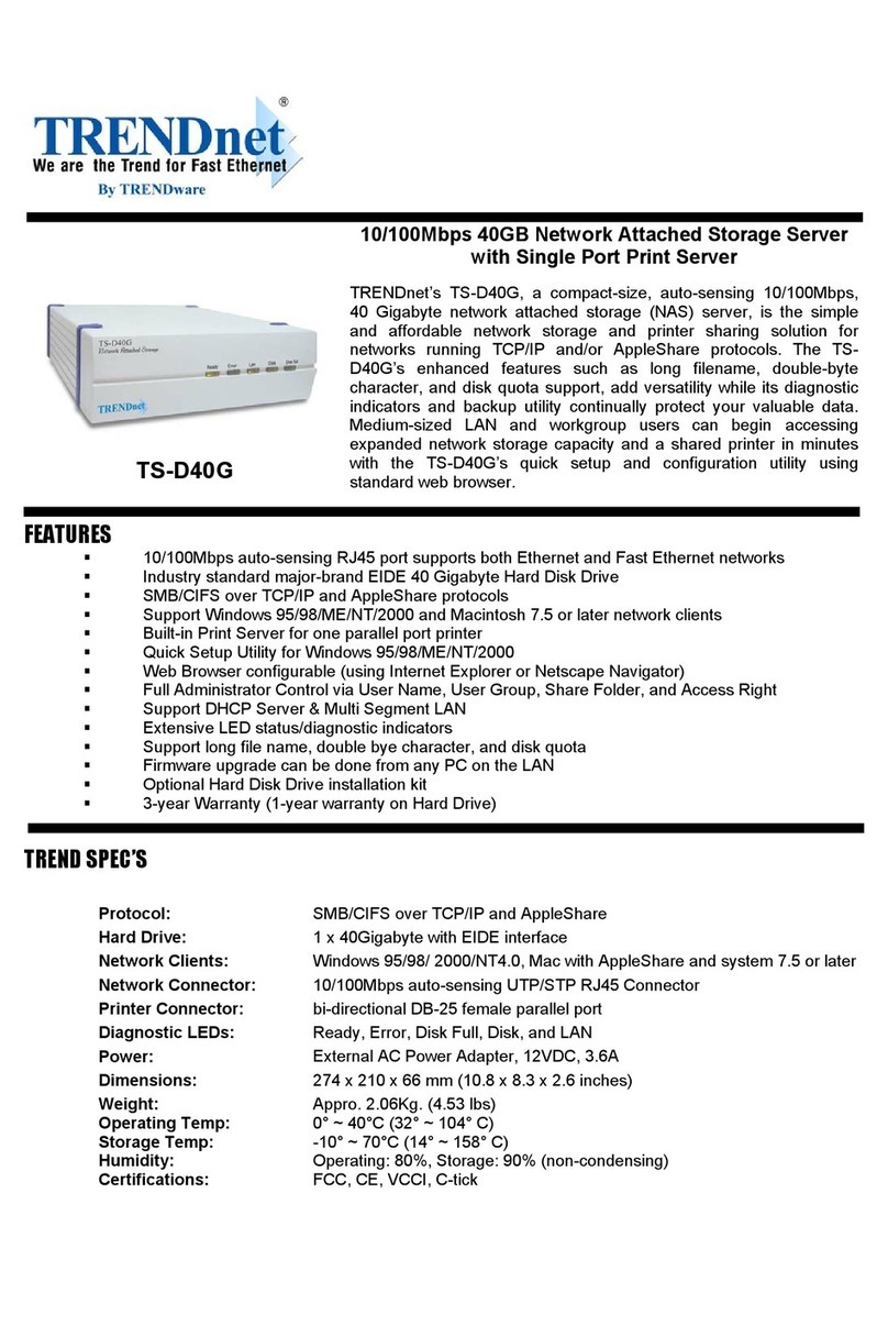 TRENDnet TS-D40G Owner's manual