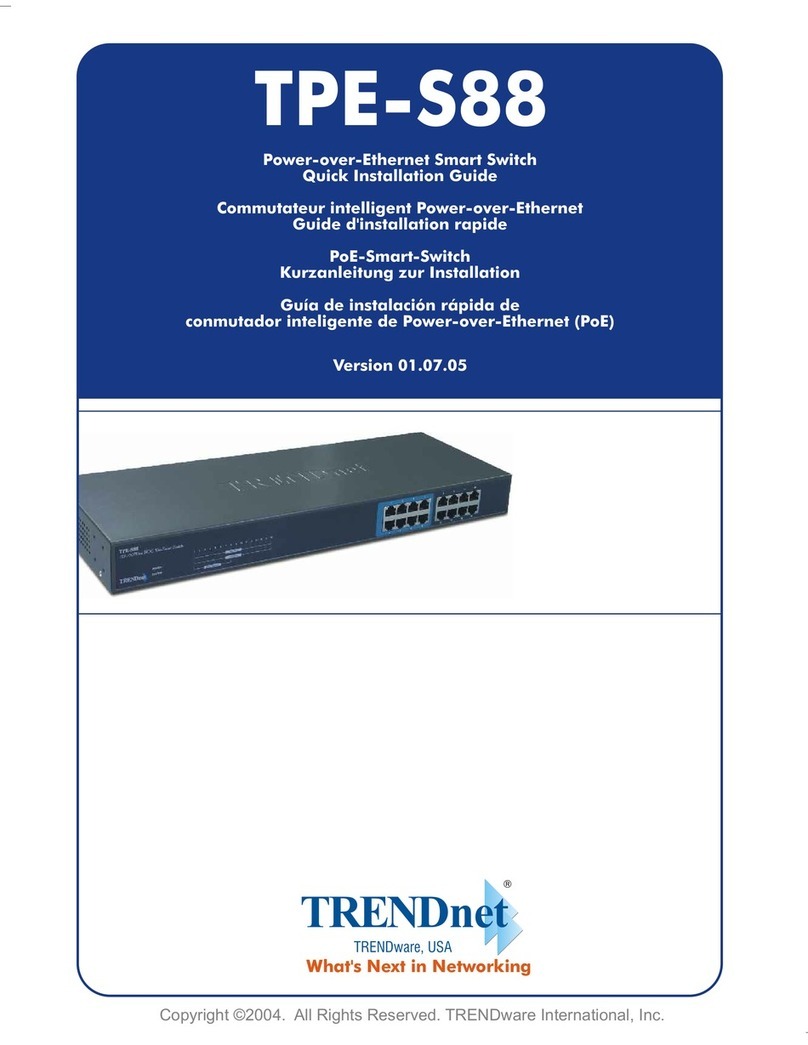 TRENDnet TPE-S88 - Web Smart PoE Switch User manual