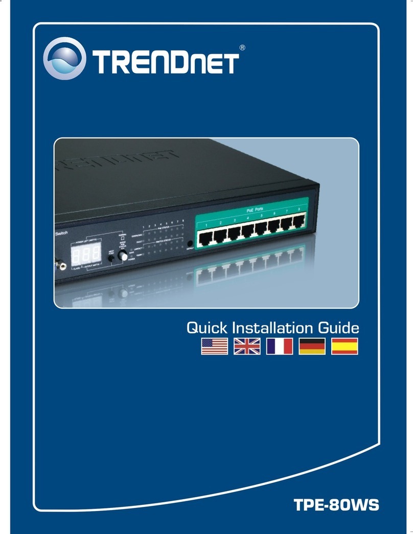 TRENDnet TPE-80WS - Web Smart PoE Switch Quick installation guide TRENDnet TPE-80WS - Web Smart PoE Switch Quick installation guide