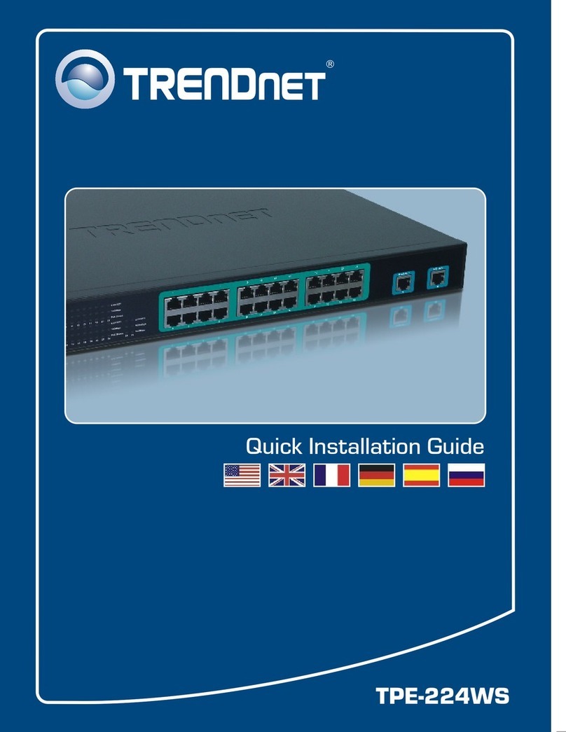 TRENDnet TPE-224WS - Web Smart PoE Switch Quick installation guide TRENDnet TPE-224WS - Web Smart PoE Switch Quick installation guide