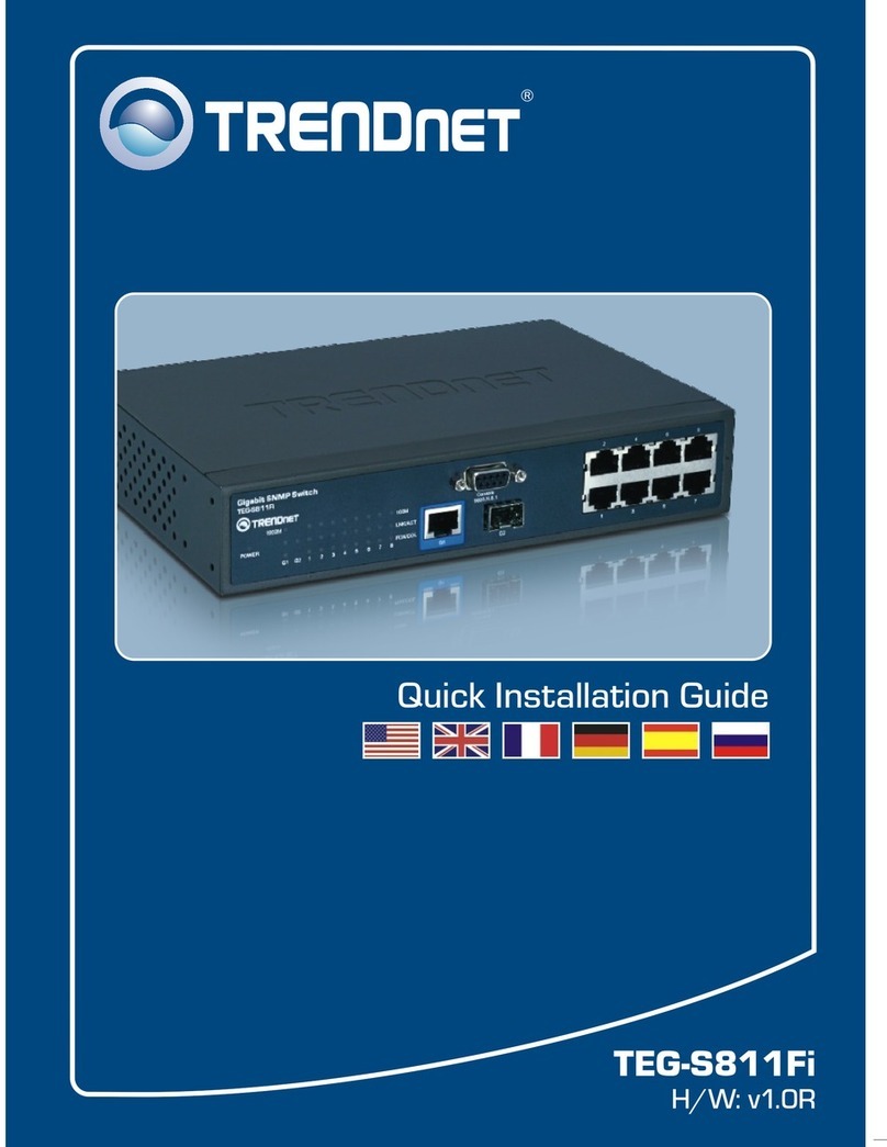 TRENDnet TEG-S811Fi Quick installation guide TRENDnet TEG-S811Fi Quick installation guide