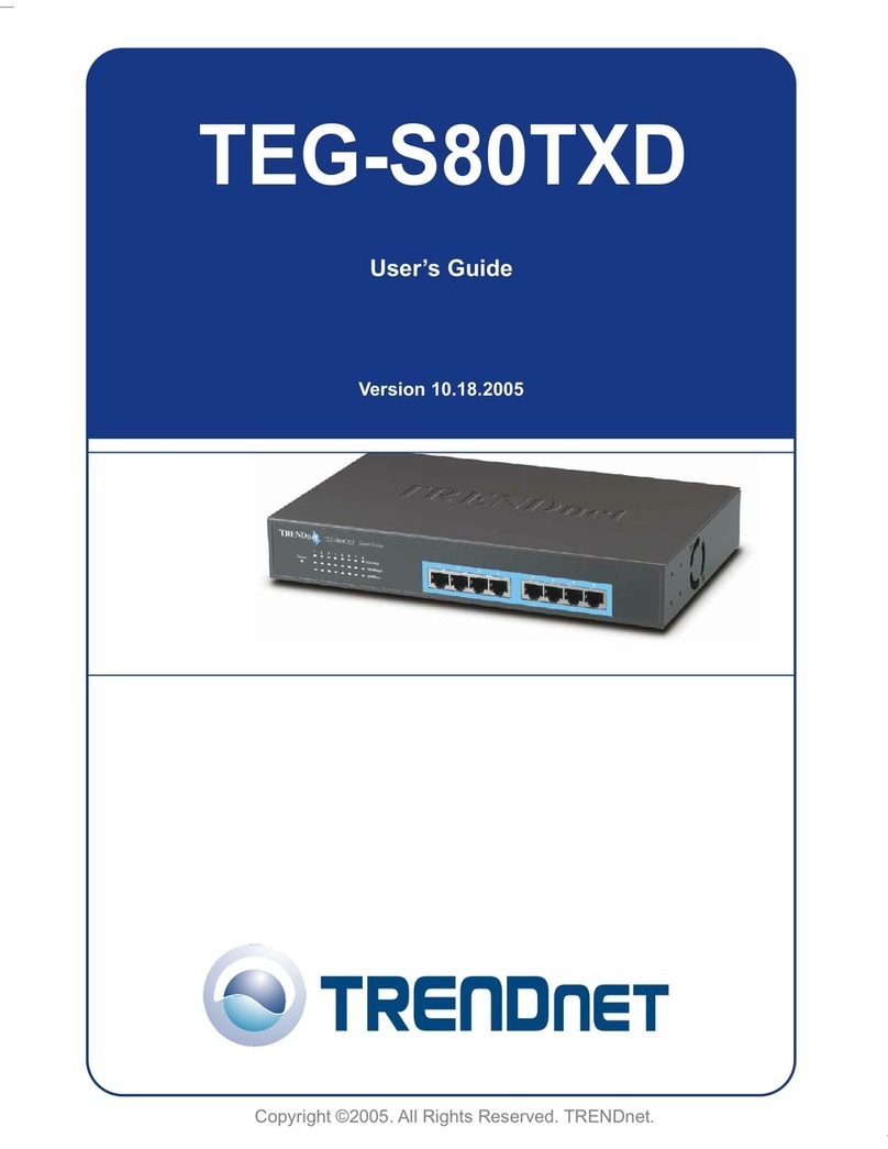 TRENDnet TEG-S80TXD User manual TRENDnet TEG-S80TXD User manual