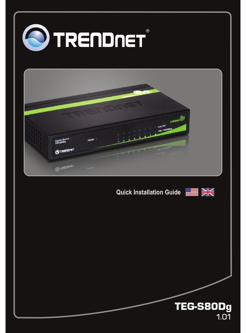 TRENDnet TEG-S80Dg User manual TRENDnet TEG-S80Dg User manual
