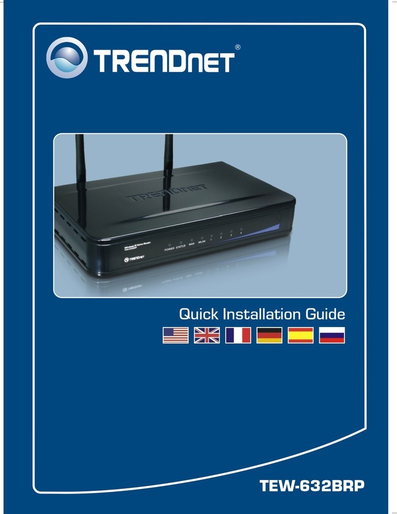TRENDnet TEW 632BRP - Wireless Router User manual TRENDnet TEW 632BRP - Wireless Router User manual