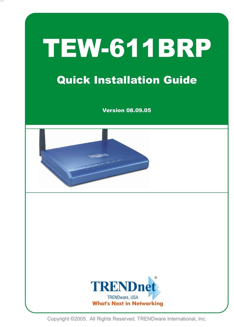 TRENDnet TEW-611BRP Quick installation guide