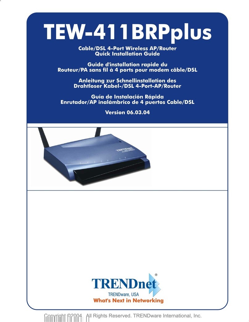 TRENDnet TEW-411BRPplus User manual