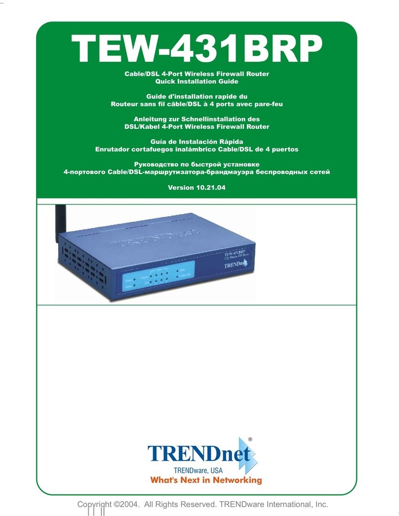 TRENDnet TEW-431BRP Quick installation guide