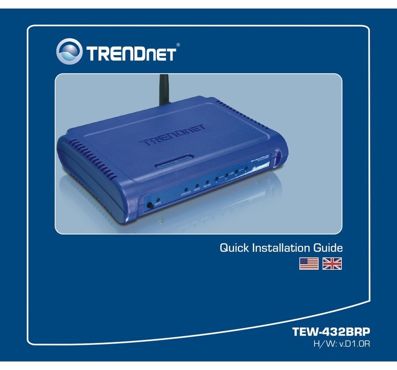 TRENDnet TEW-432BRP - Wireless Router User manual
