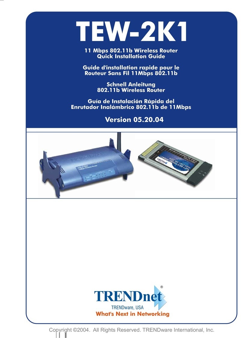TRENDnet TEW-2K1 User manual