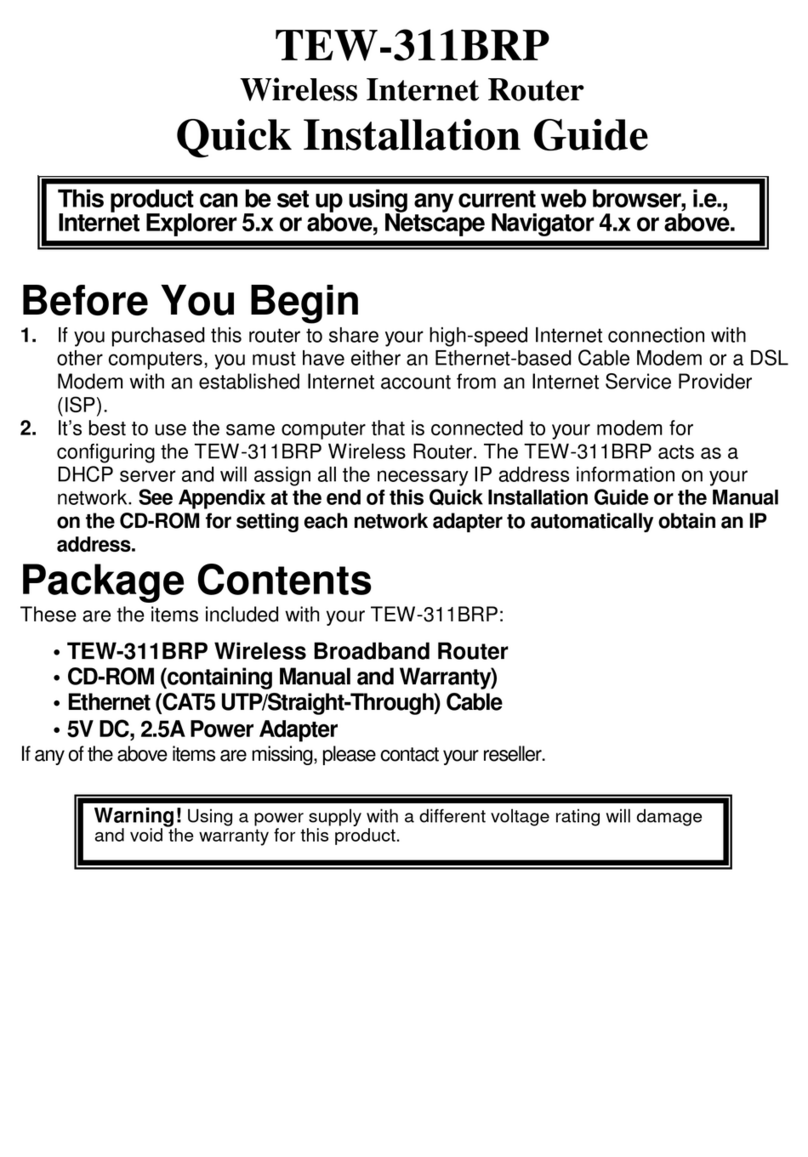 TRENDnet TEW-311BRP User manual