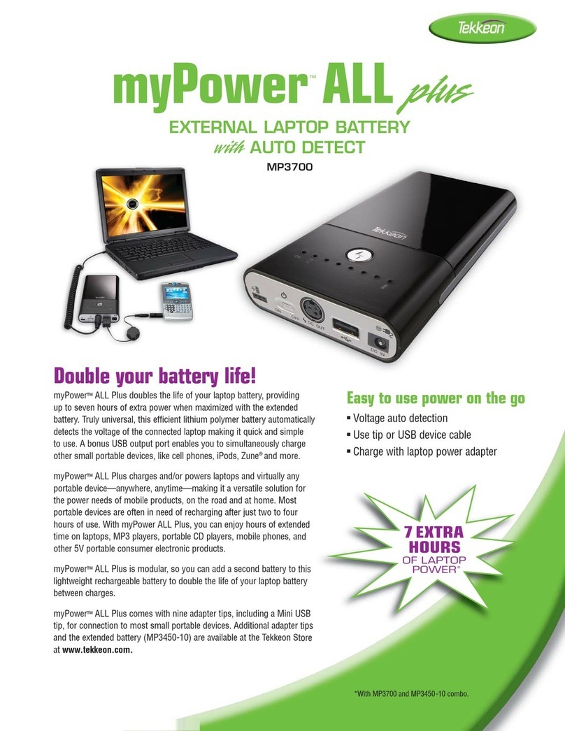 Tekkeon MP3700 User manual