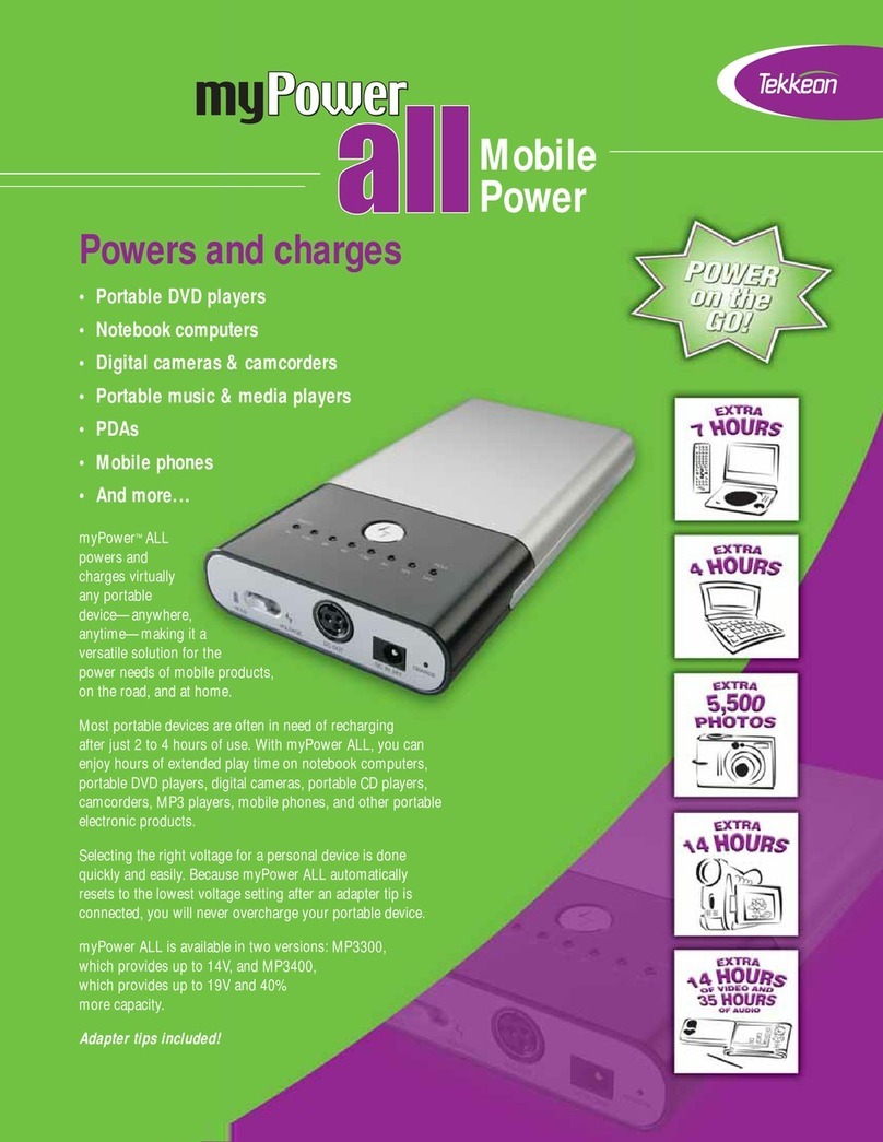 Tekkeon myPower all MP3300 Specifications