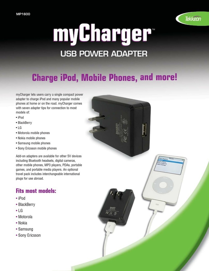 Tekkeon myCharger MP1600 User manual