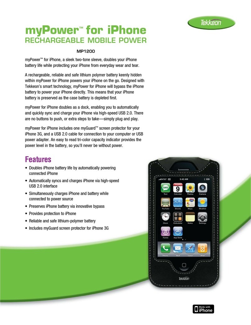 Tekkeon myPower MP1200 User manual Tekkeon myPower MP1200 User manual