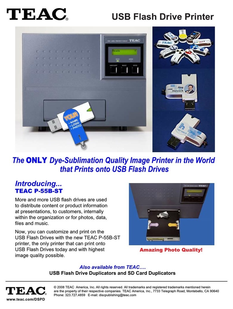 Teac P-55 AutoPrinter User manual