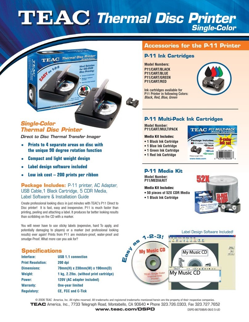 Teac P-11 User manual