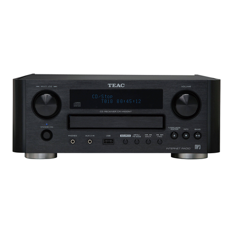 Teac CR-H500 User manual