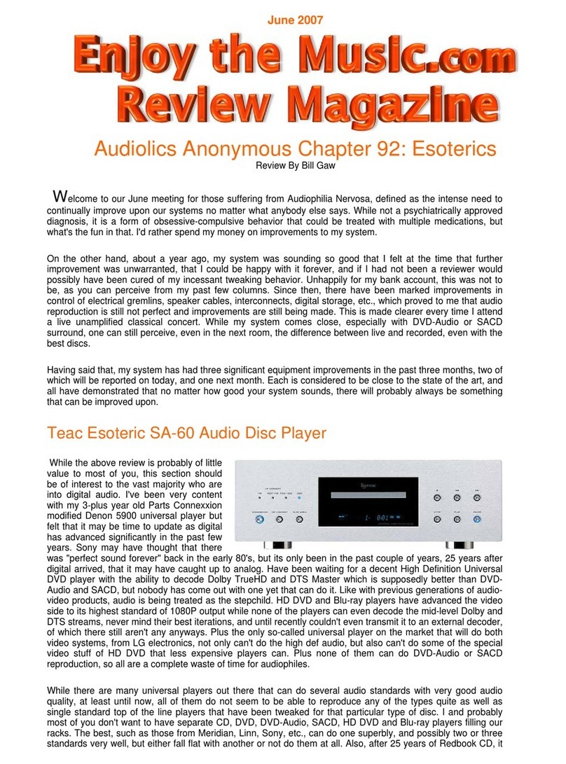 Teac SA-60 supplementary guide