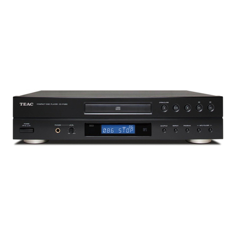 Teac CD-P1260 owner's manual