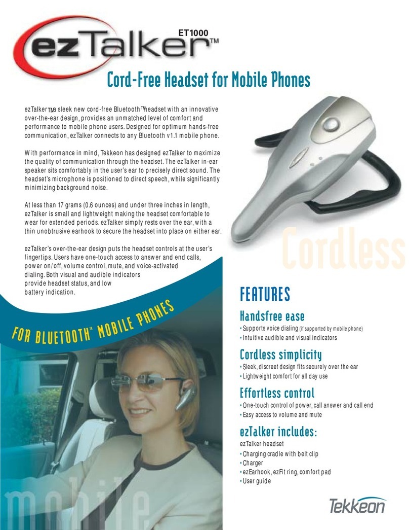Tekkeon ezTalker ET1000 Specifications