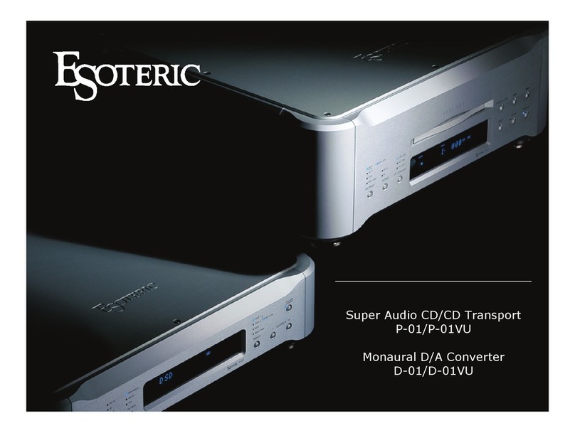 Esoteric D-01VU Specifications
