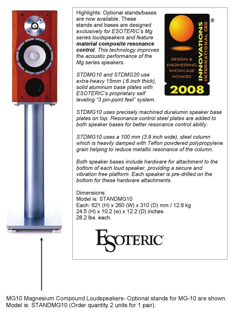 Esoteric Esoteric MG-10 Specifications