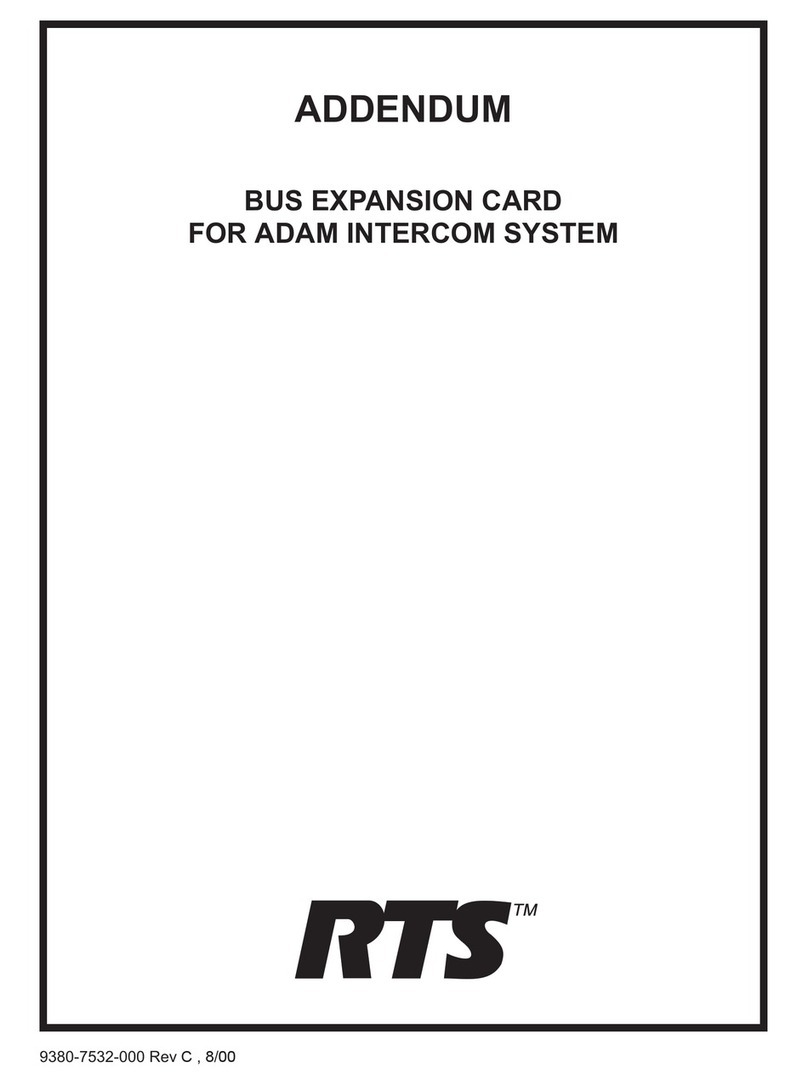 RTS Bus Expansion Card Instruction Manual