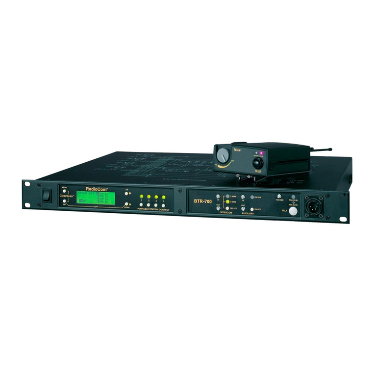 Telex RadioCom BTR-700 User manual